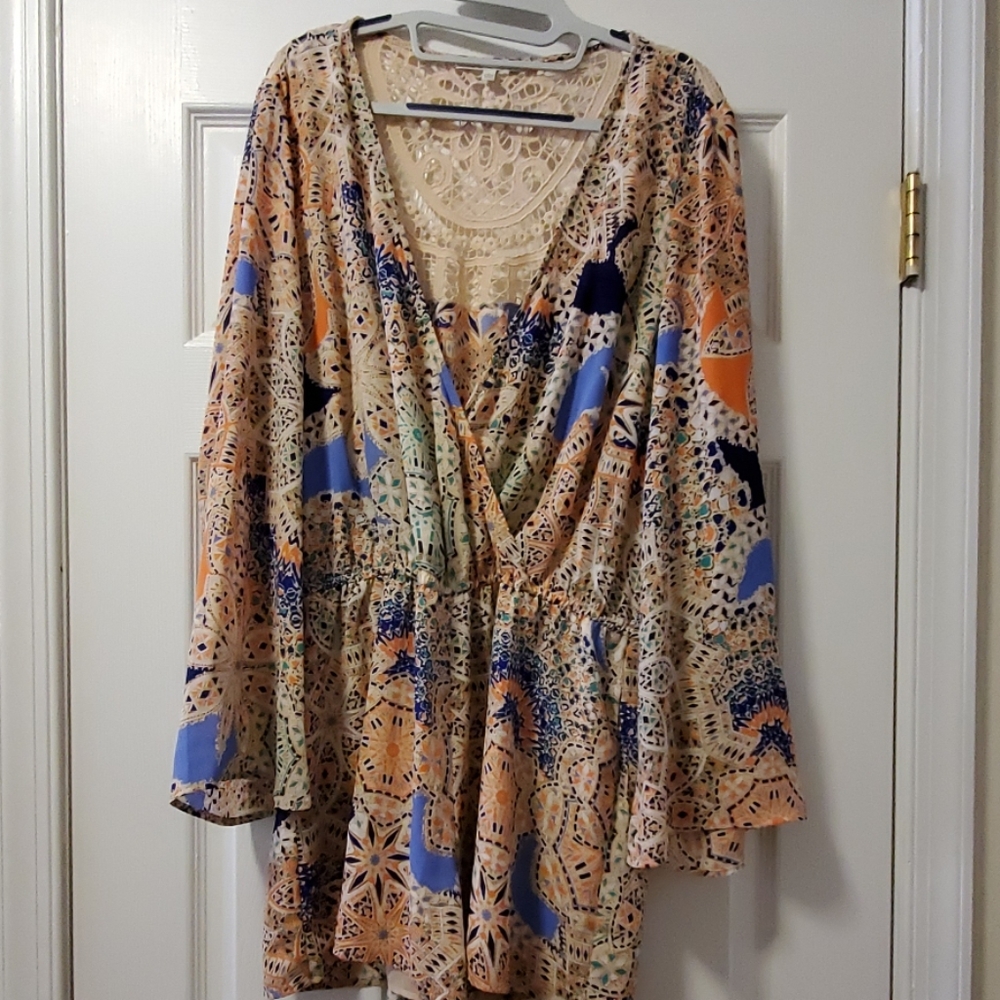 Multi colored romper